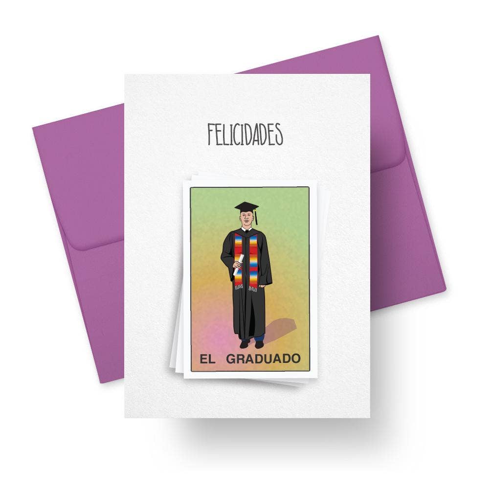 Greeting Card - "Felicidades, El Graduado" Congratulations, The Graduate