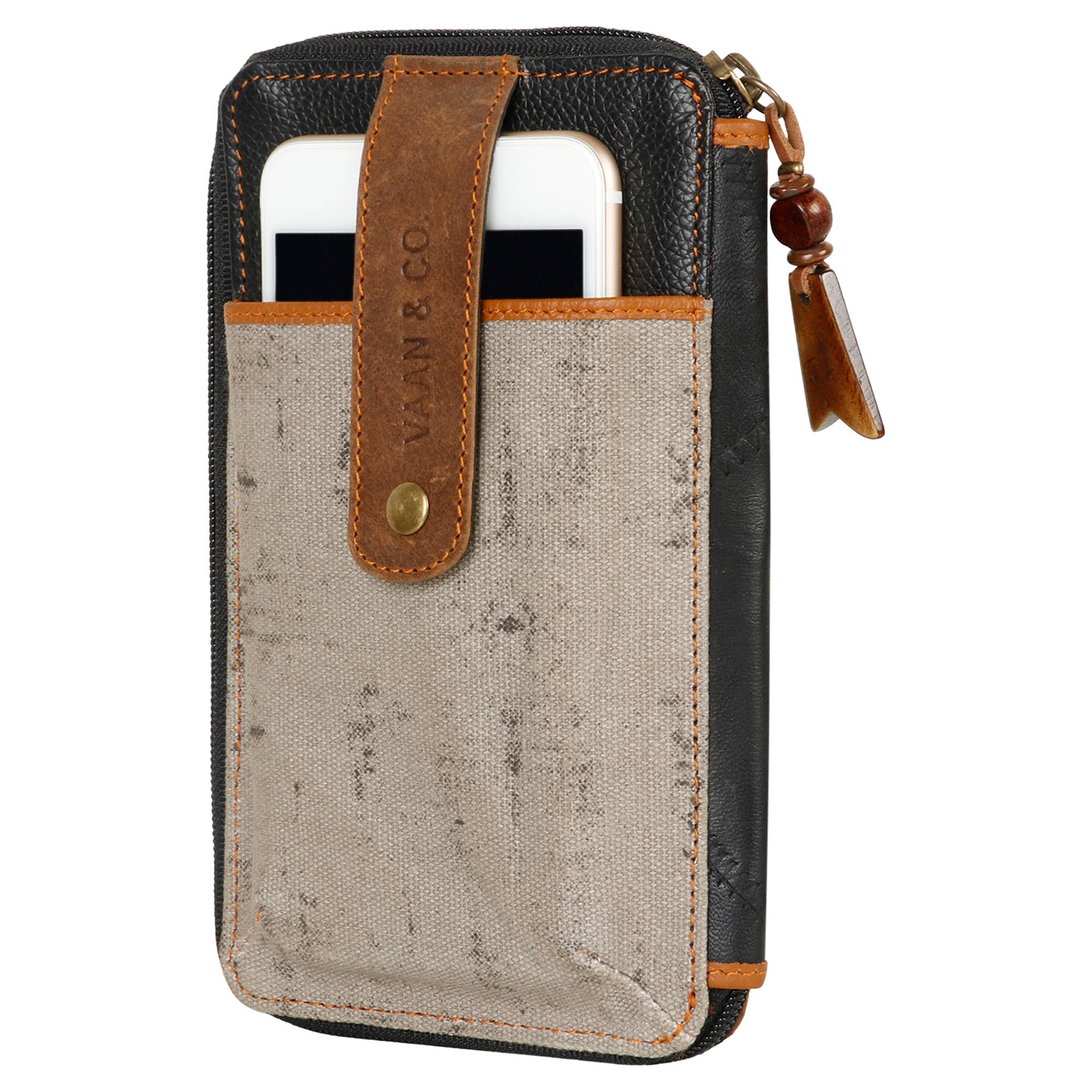 Gray Prism Cellphone Wallet Crossbody