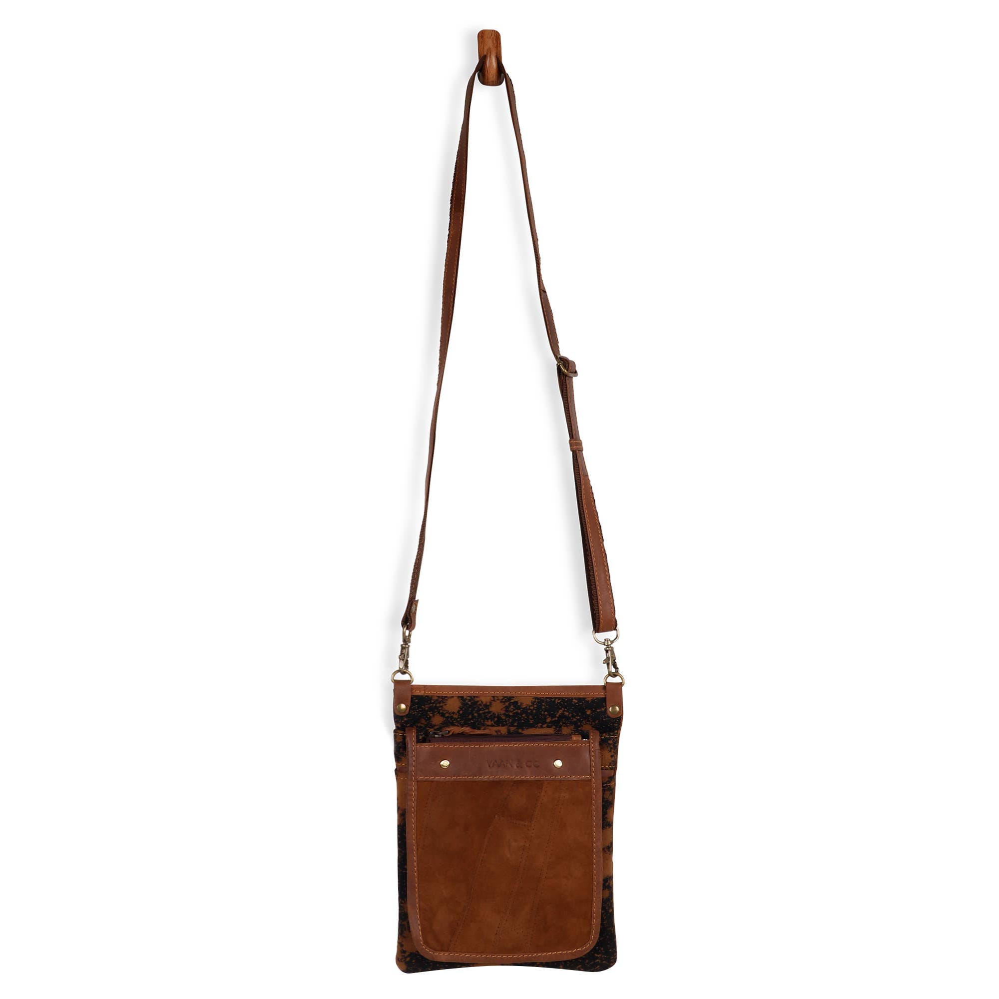 Vela Crossbody Brown Bag