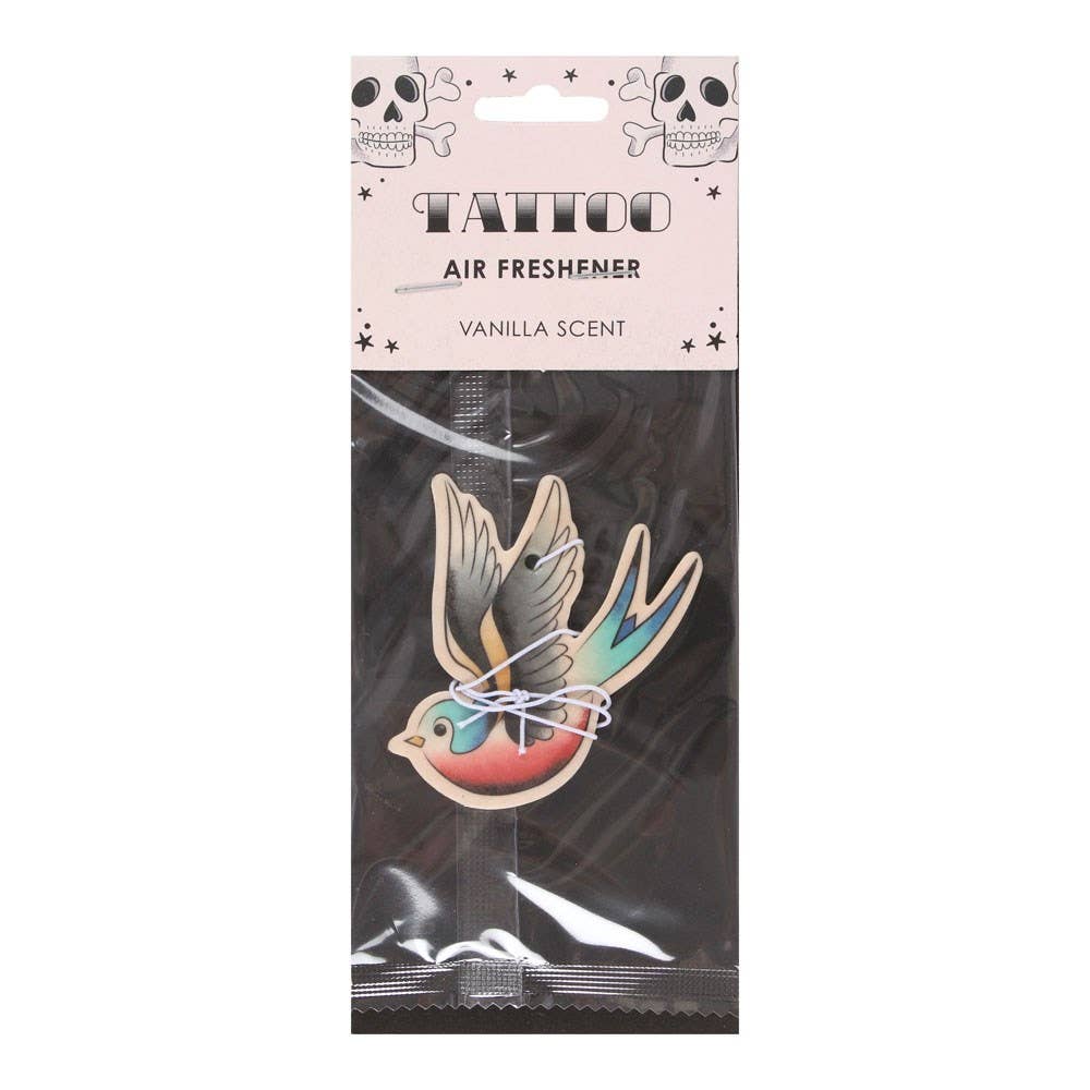 Retro Tattoo Sparrow Vanilla Scented Air Freshener