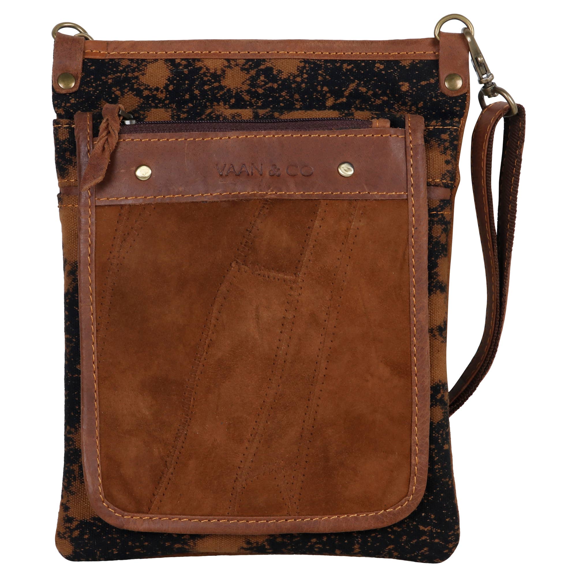 Vela Crossbody Brown Bag