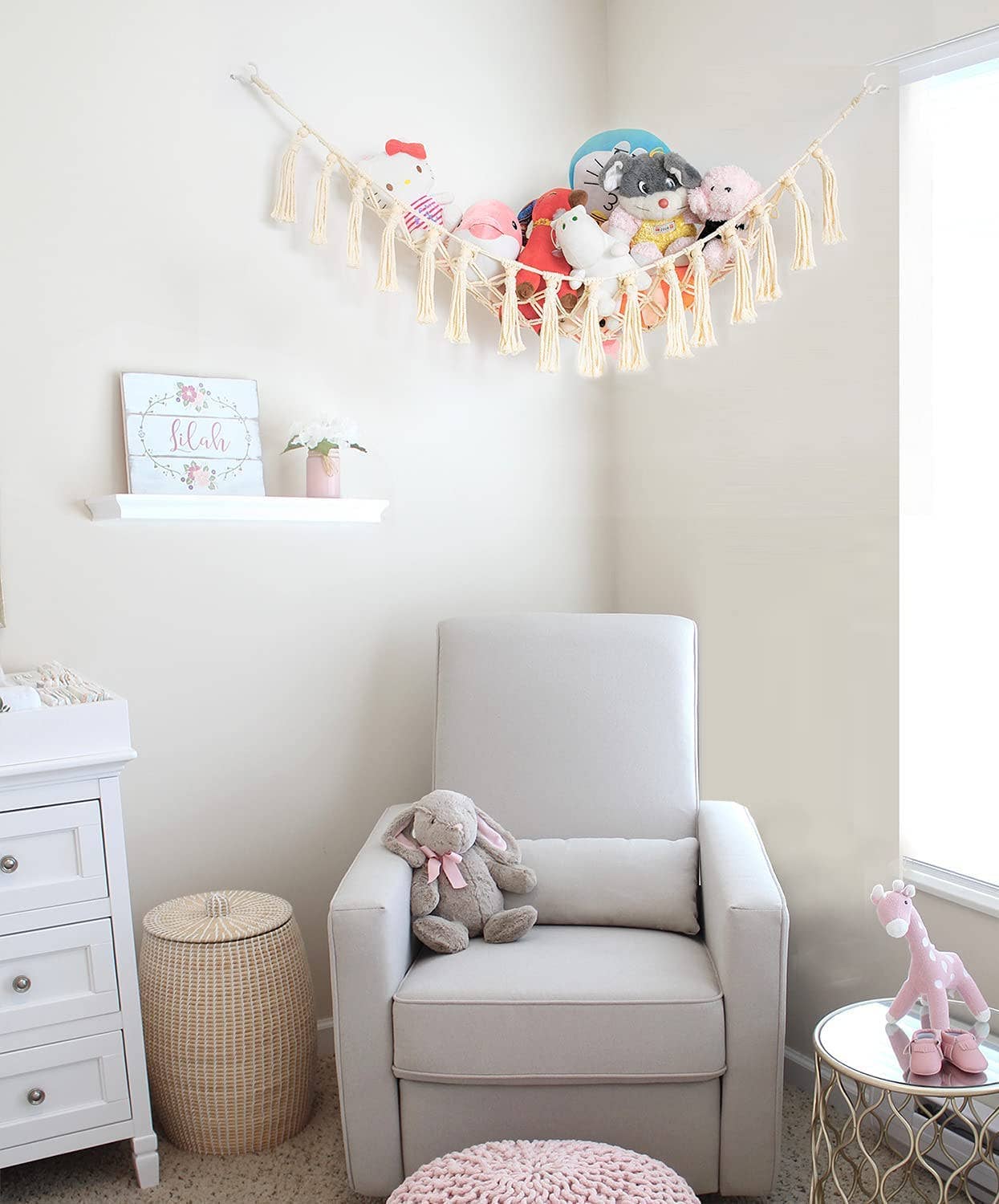 Plush Toy Net Macrame Hanging For Stuffed Animal Toy Storage
