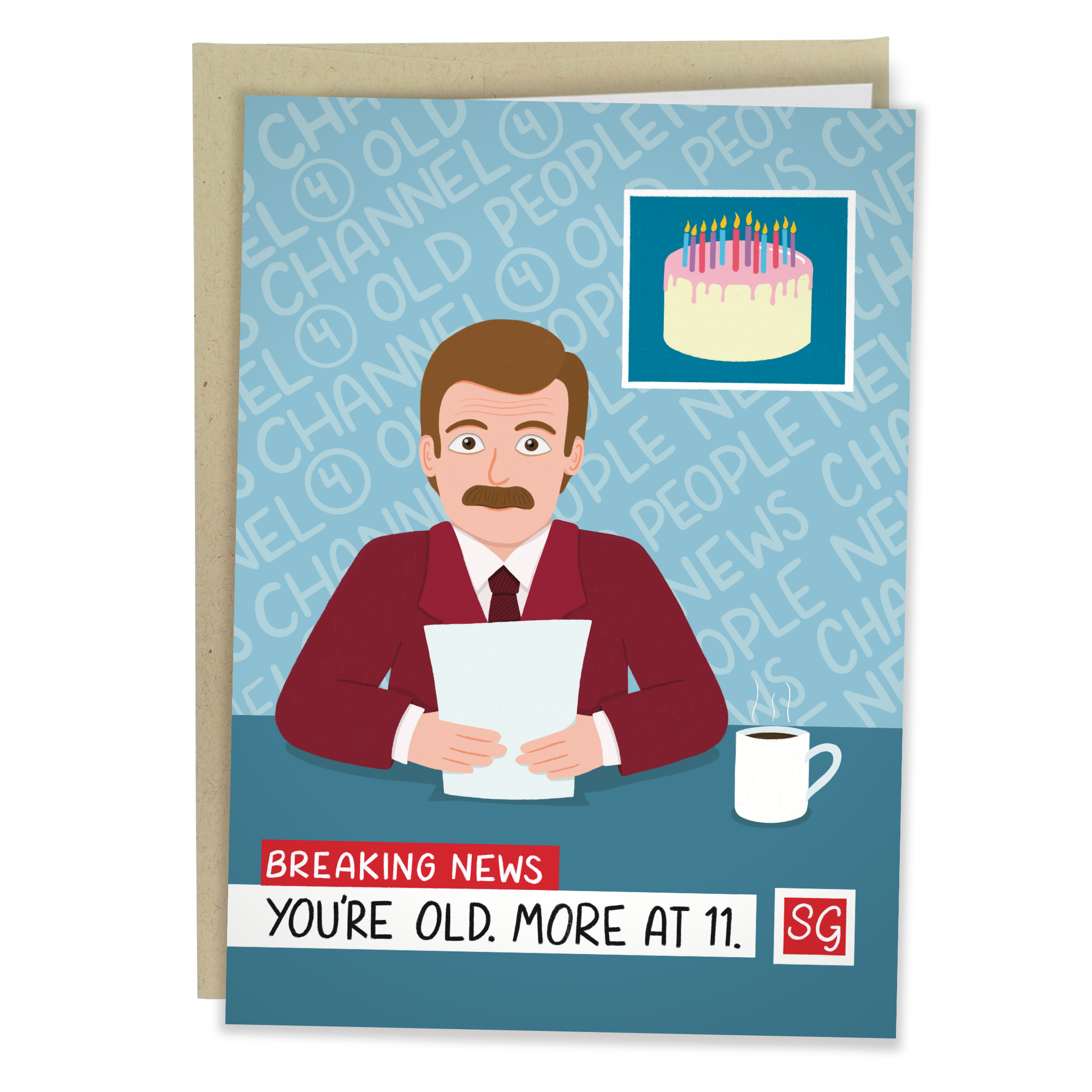 Breaking News Birthday Greeting Card