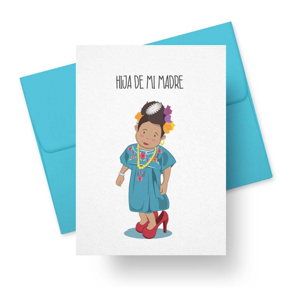 Greeting Card - Hija de mi madre - Spanish Mother's Day Card