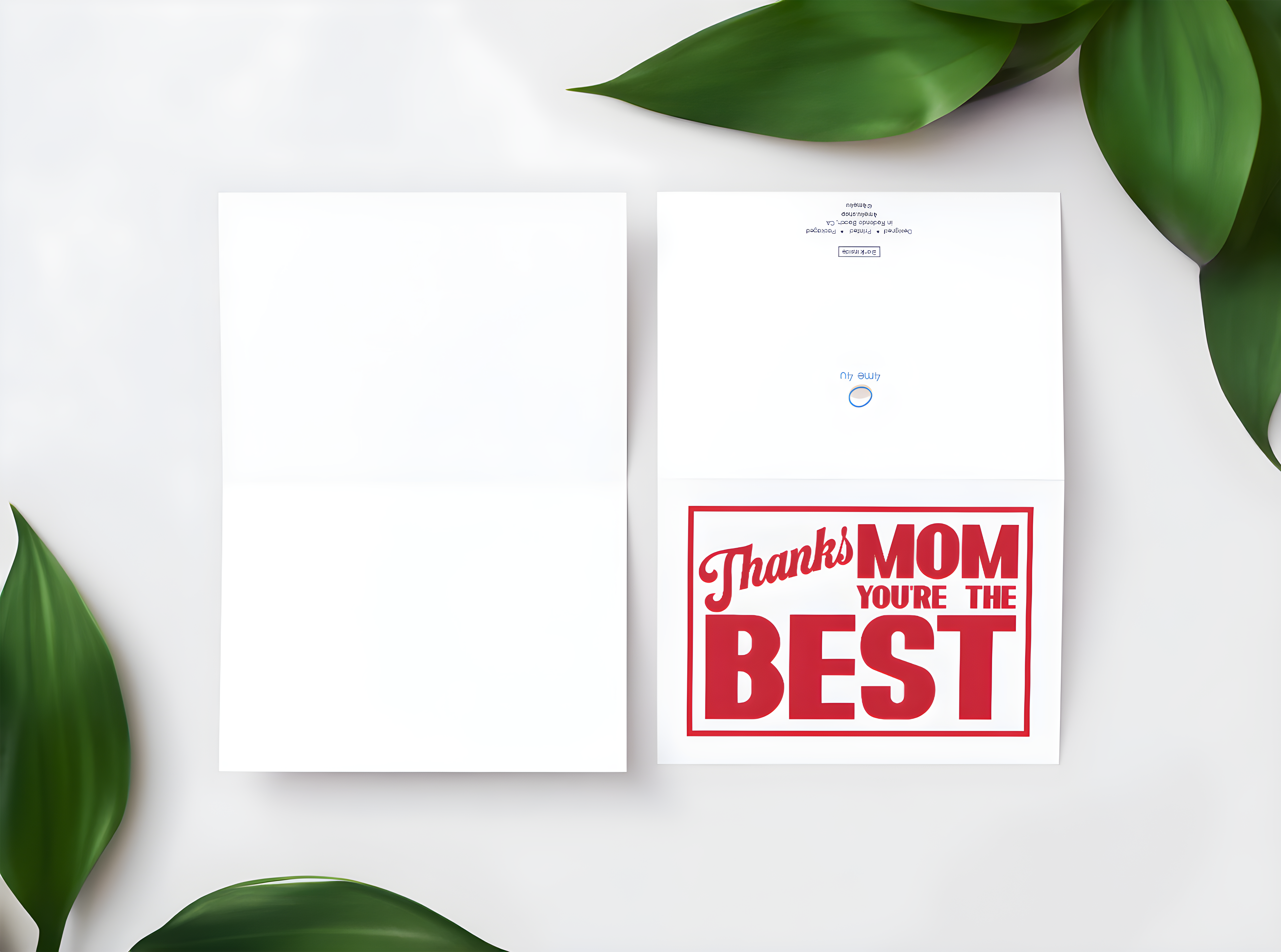 Thanks Mom You're The Best Mother's Day Greeting Card