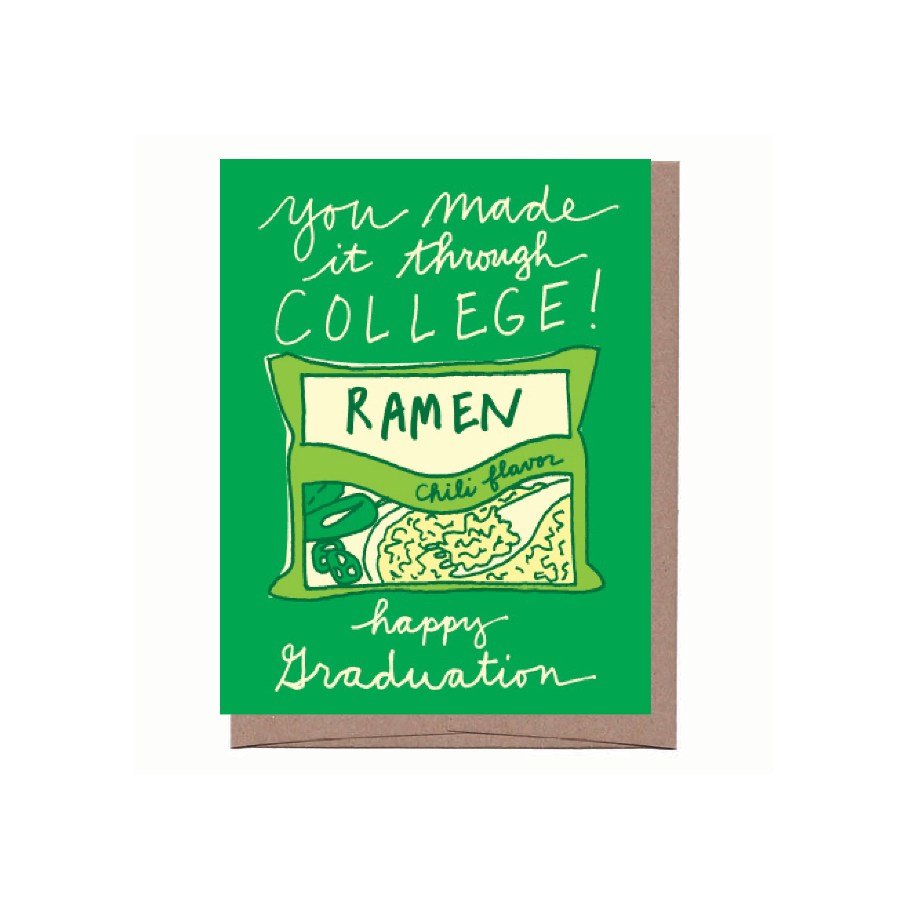 Ramen Graduation Greeting Card
