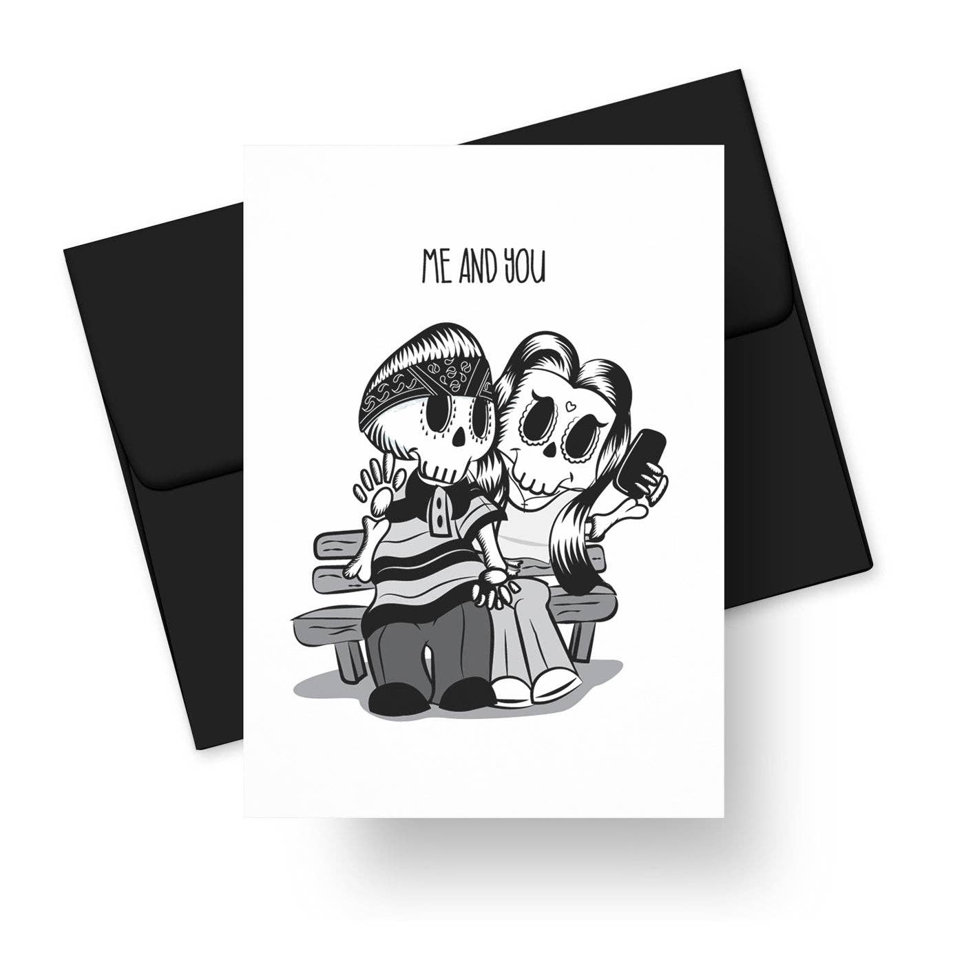Greeting Card - "Me and you" Chicano Inspired Art
