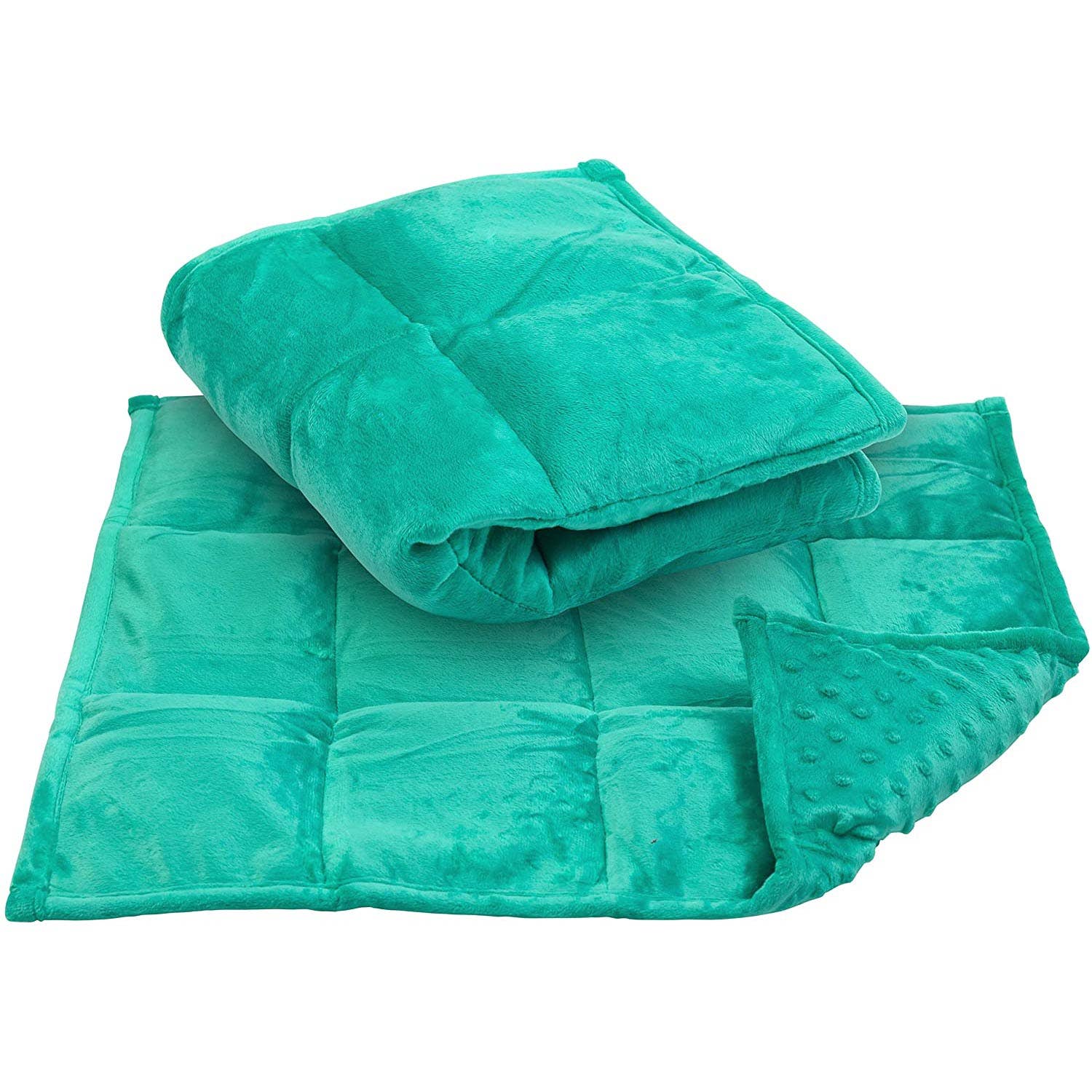 Sensory Weighted Lap Pad - Heavy Blanket - 7 Lbs - 19" x 22" - Teal