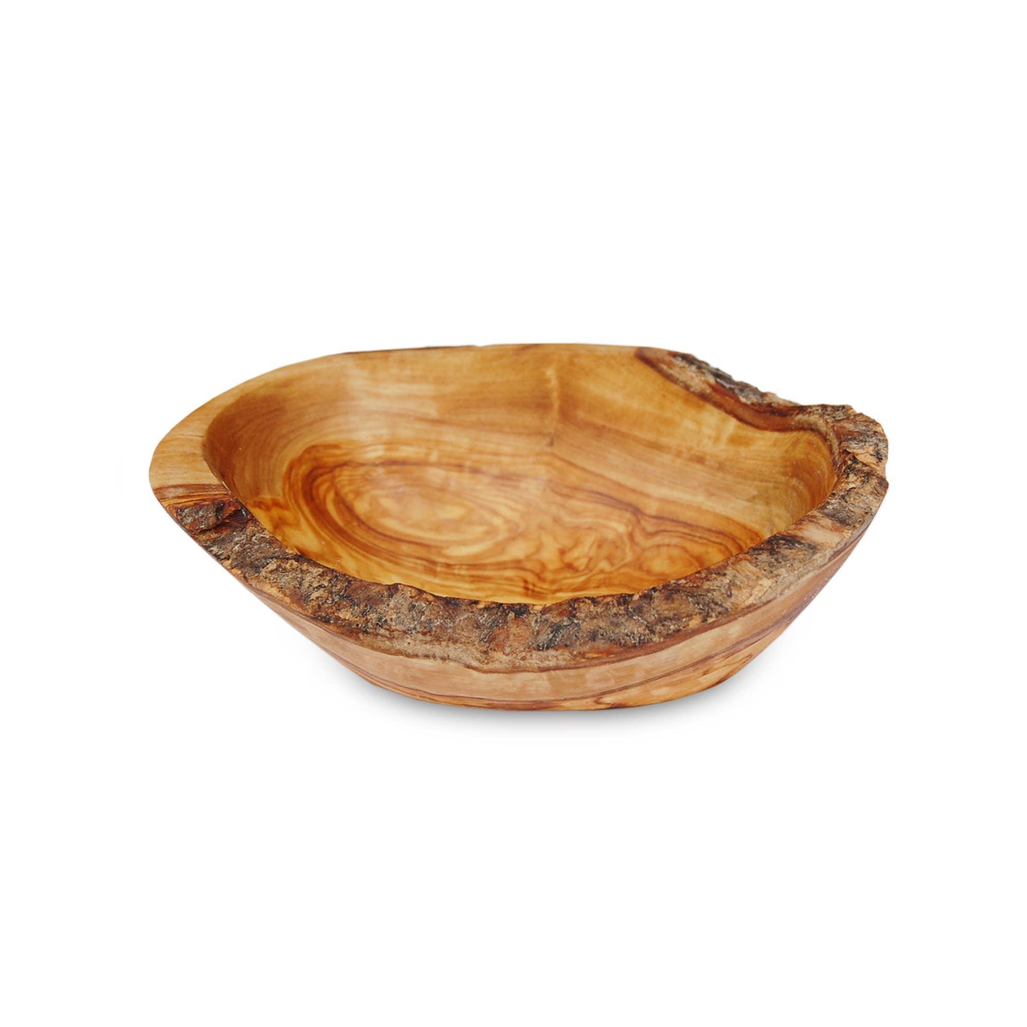 Rustic Olive Wood oval soap dish