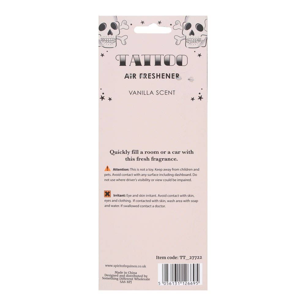 Retro Tattoo Sparrow Vanilla Scented Air Freshener
