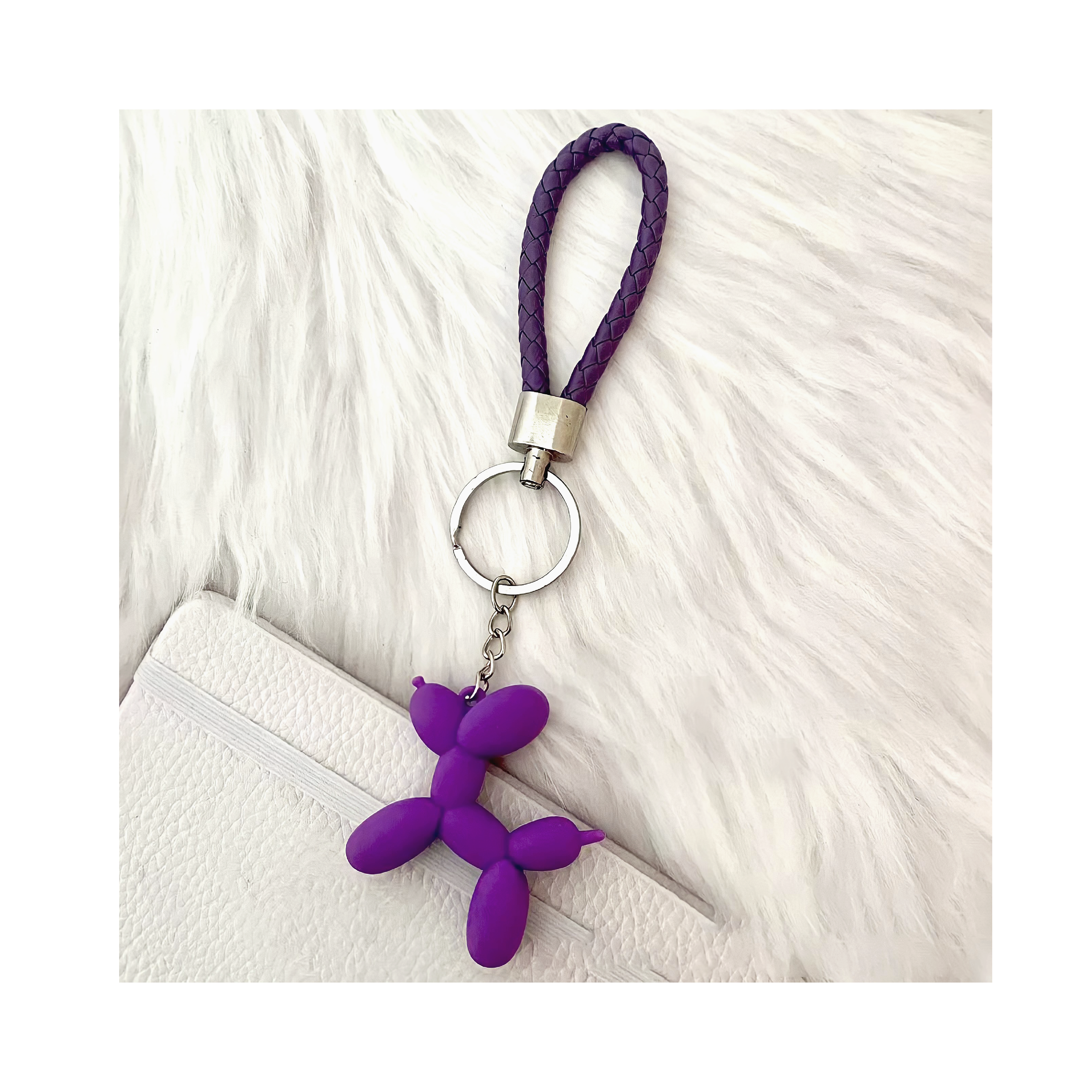 Balloon Dog Keychain w/ Wristlet