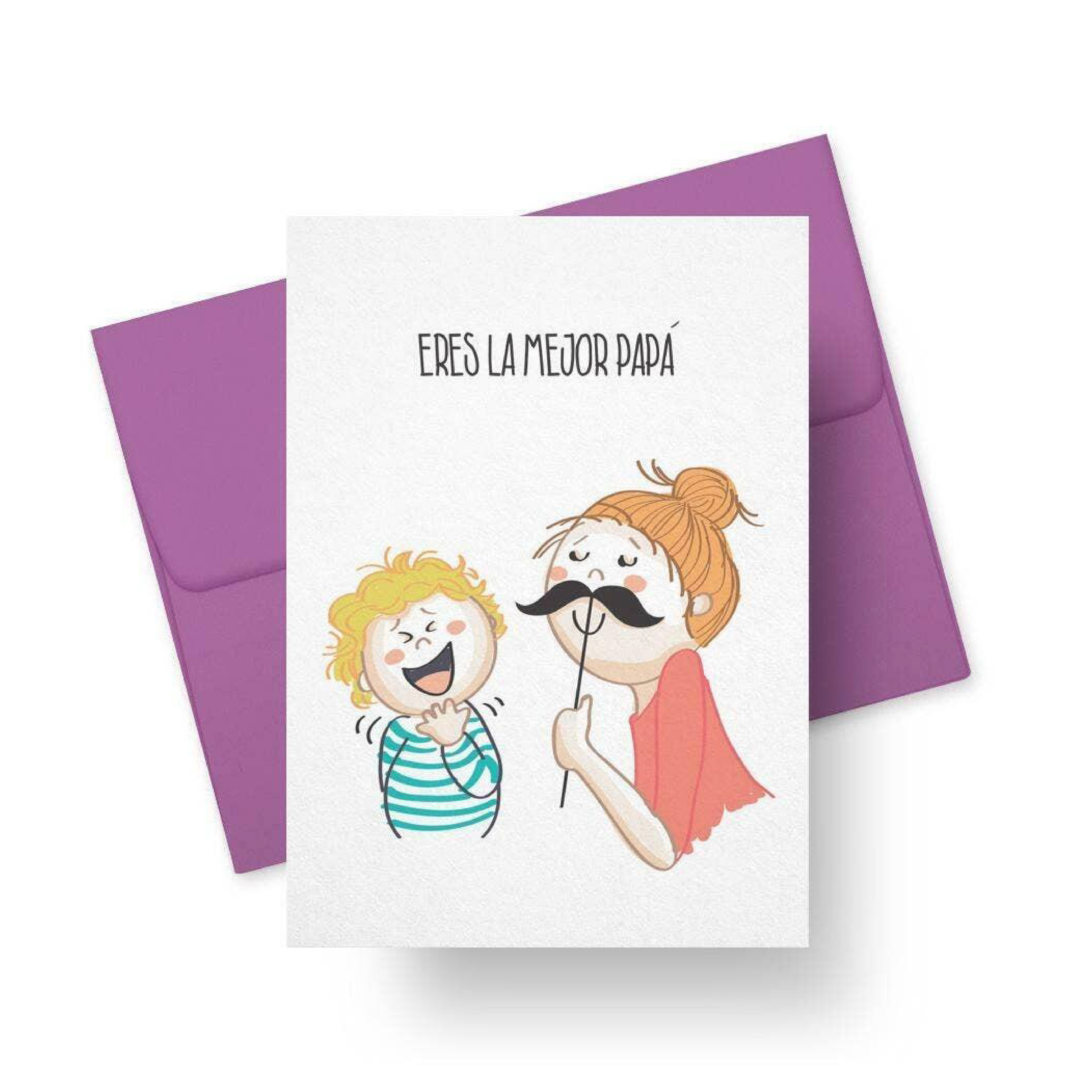 Eres La Mejor Papá - Greeting Card