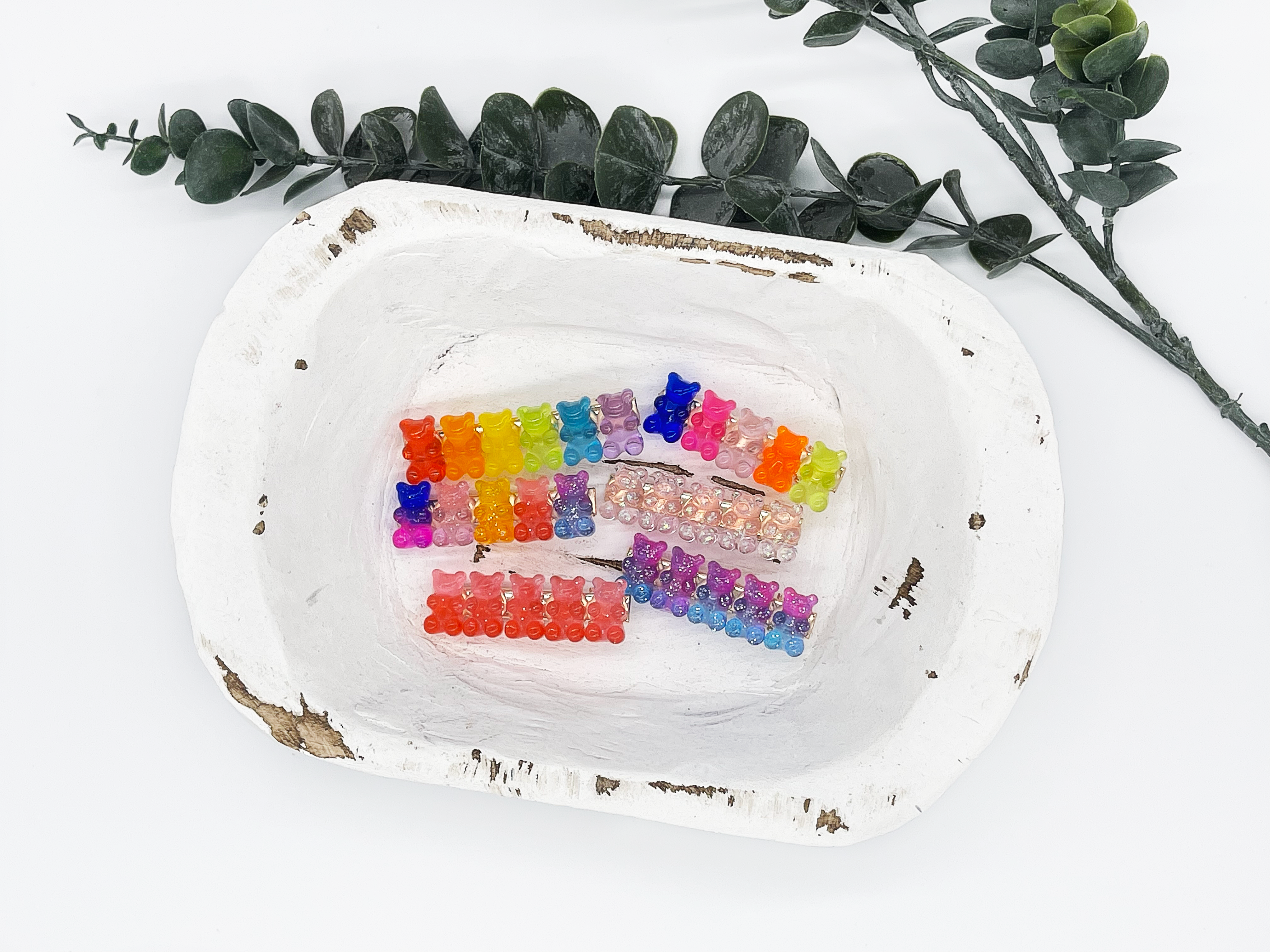 Gummy Bear Hair Clips- Set of 3