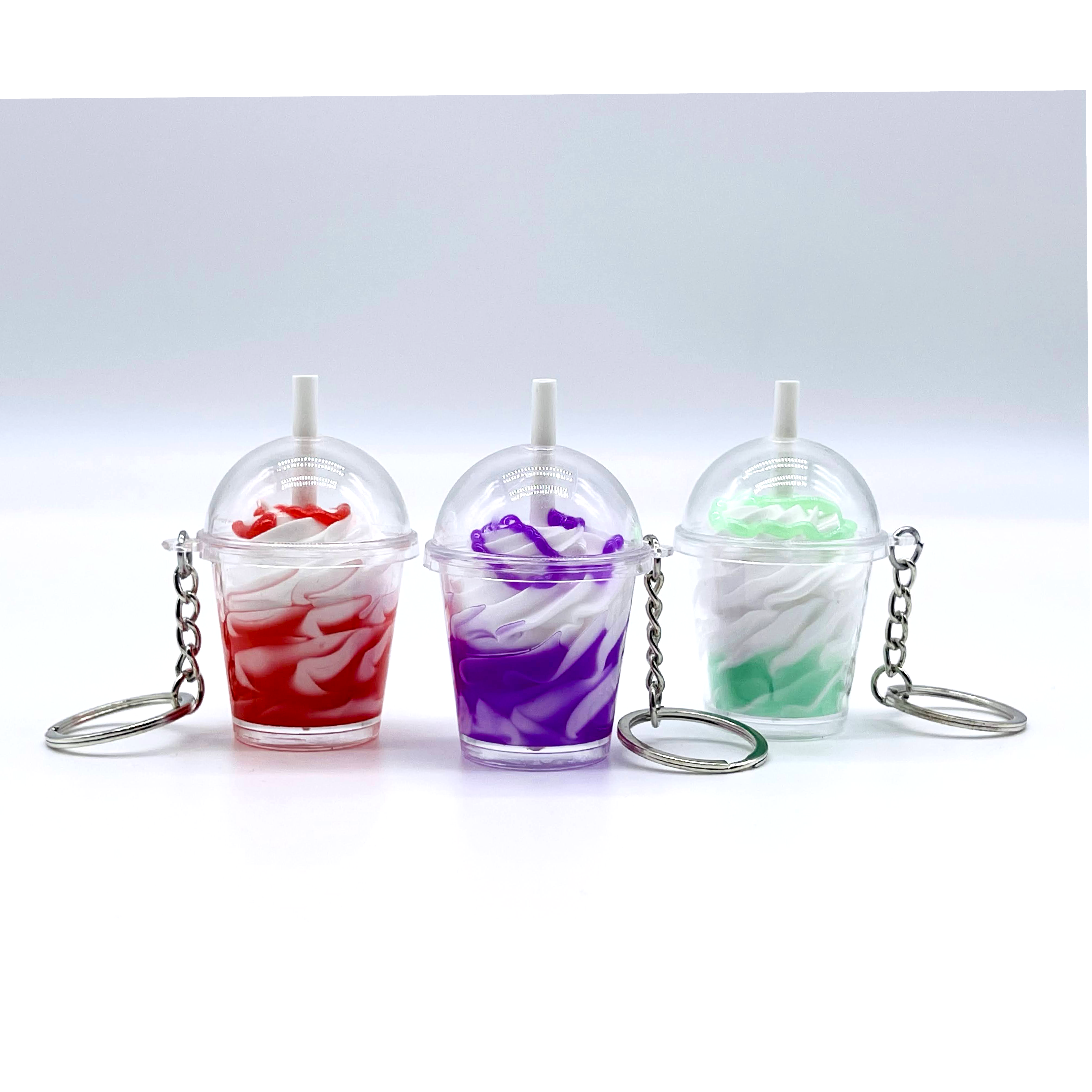 Miniature Ice Cream Shake Keychains