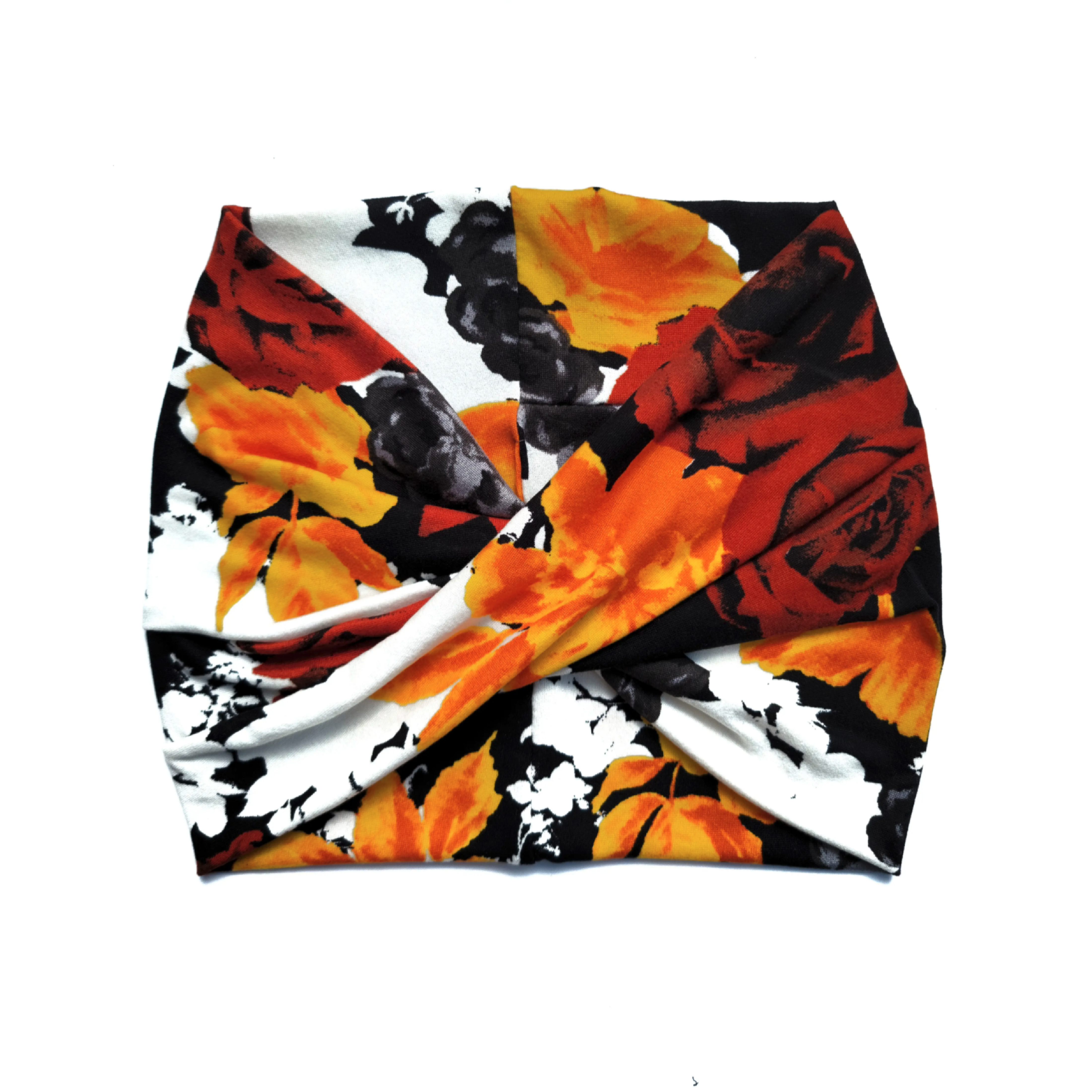 Autumn Floral- Wide Headband | Turban | Twist | Yoga