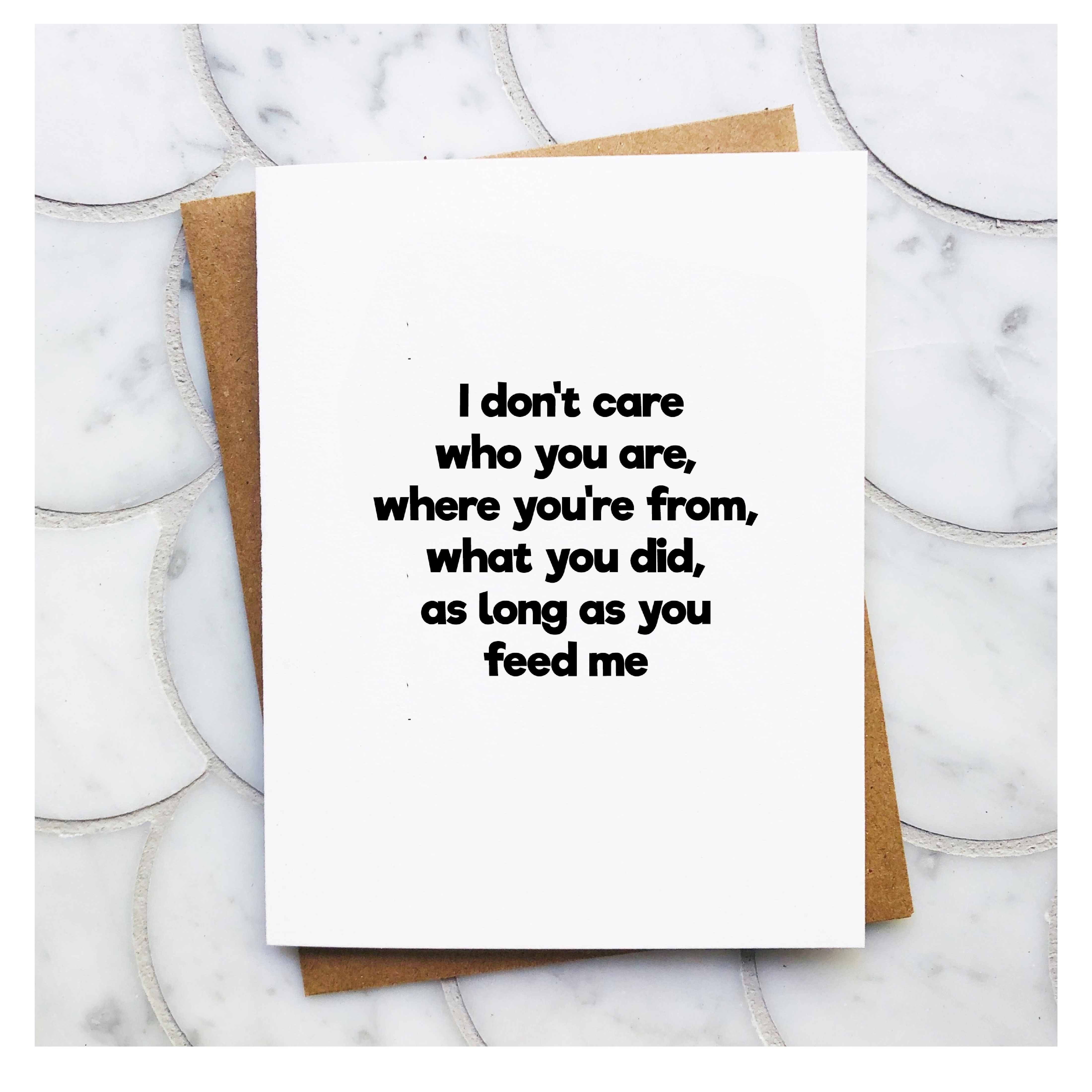 Feed Me - Greeting Card