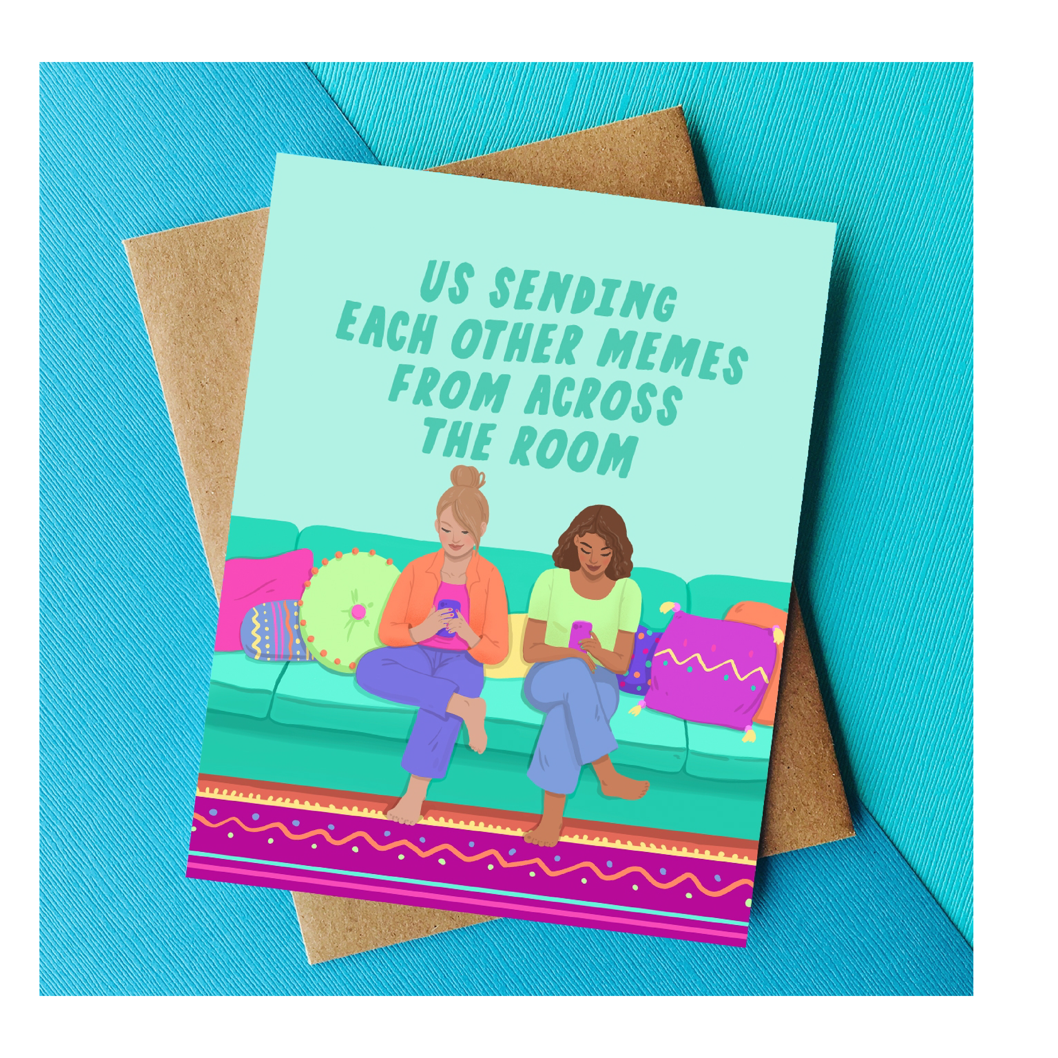 Sending Meme Friendship - Greeting Card