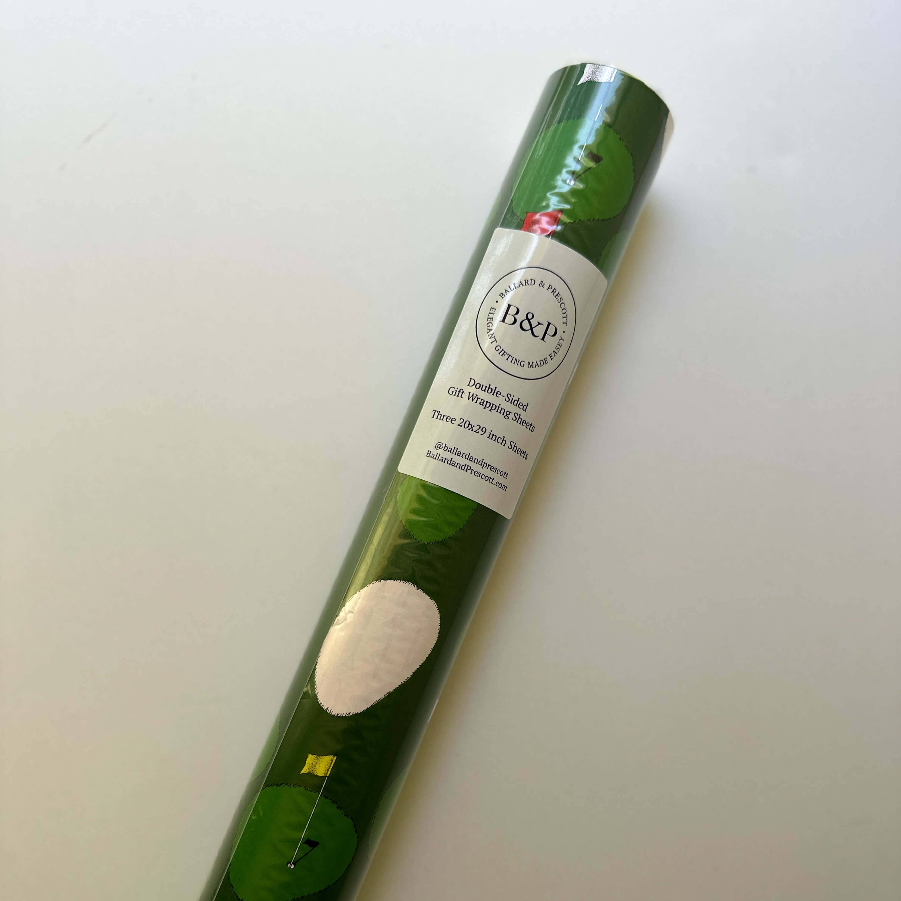 Golf Double-sided Wrapping Paper: 3 Sheets (20x29 in. each)