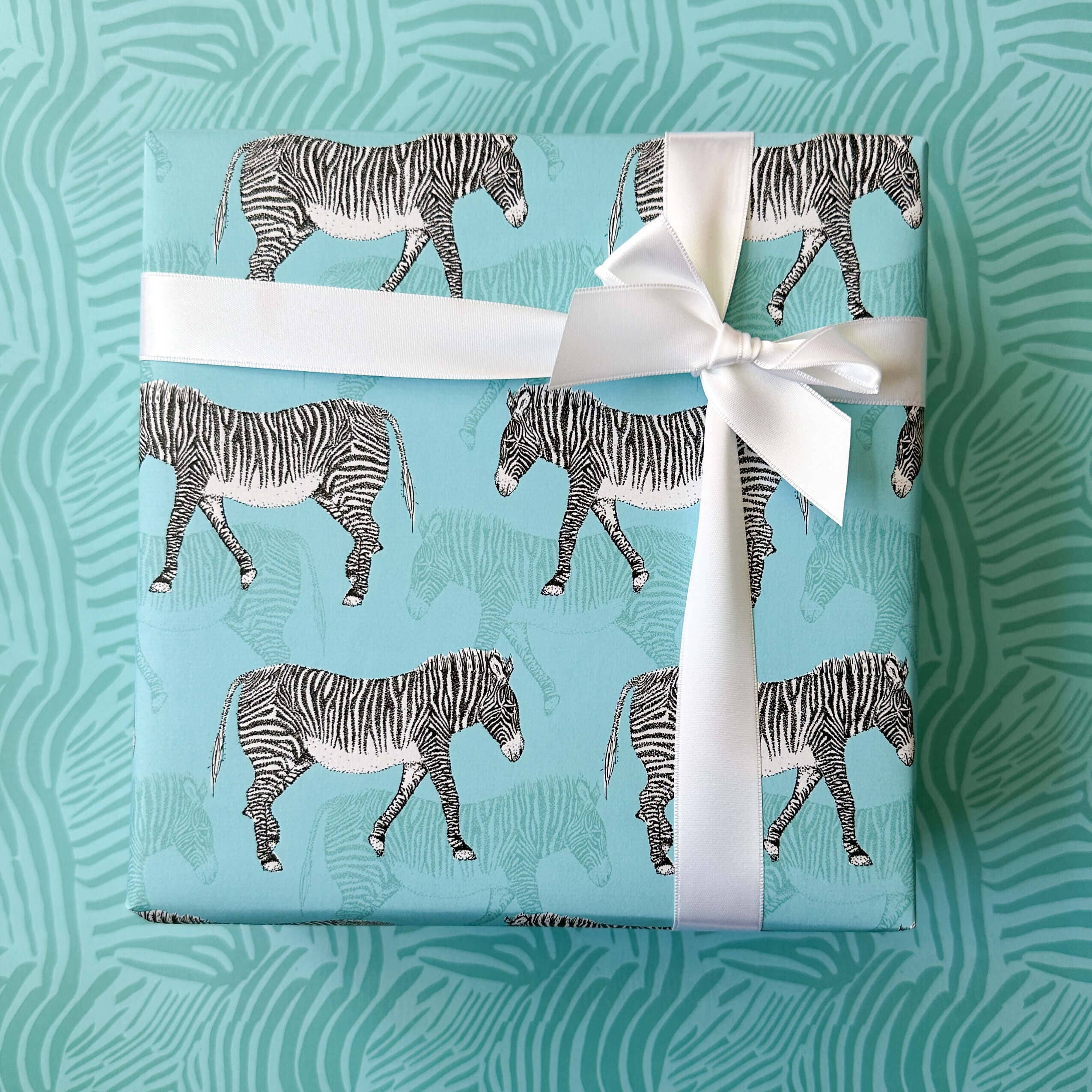 Zebra Double-Sided Wrapping Paper: 3 Sheets (20x29 in. each)